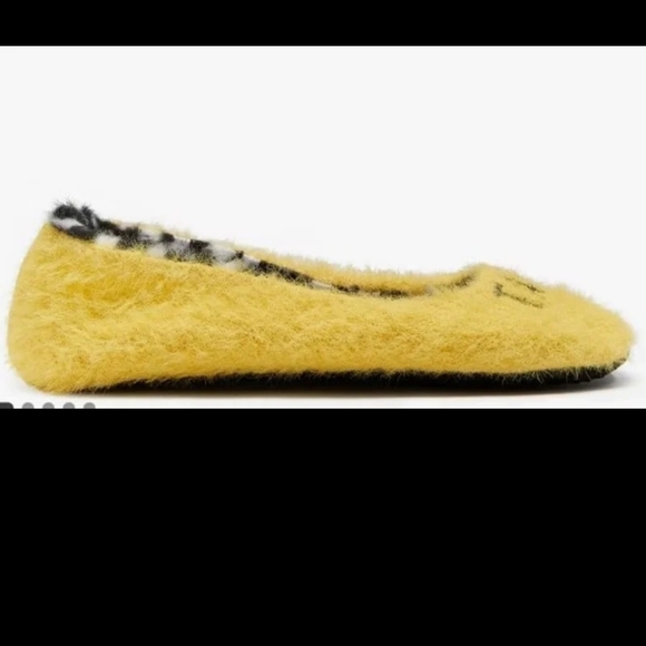 Kate Spade Yellow Taxi Fut Slipprrs Size 9 - Picture 6 of 12